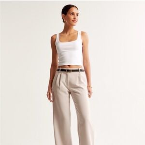 Abercrombie & Fitch Sloane Tailored Wide- Leg Pant